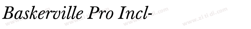 Baskerville Pro Incl字体转换